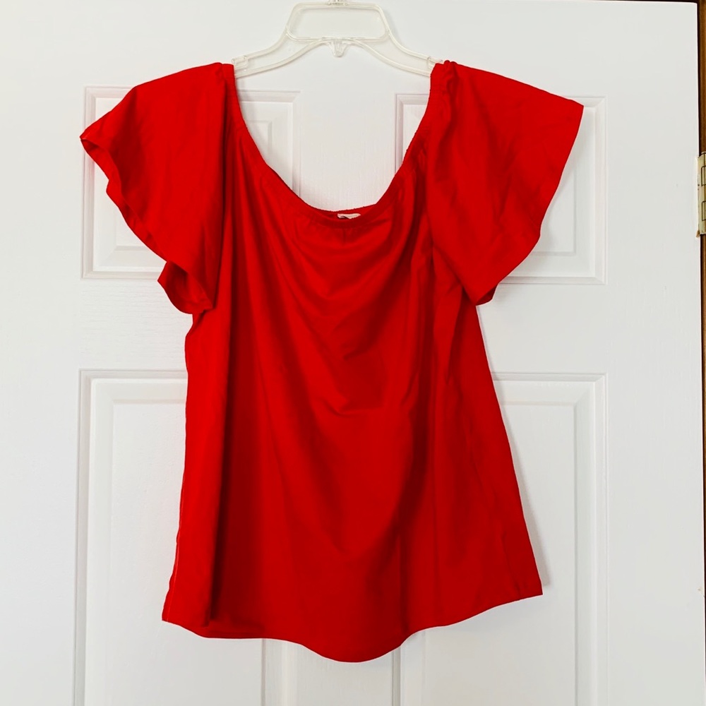 NWOT Elegantees Red Top